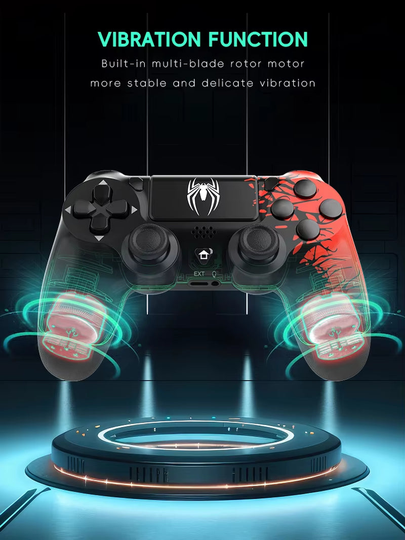 Black & red color combination spider man Wireless gaming Controller for ps4/ps5 console.