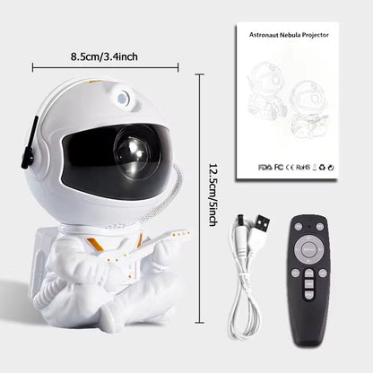 Galaxy Star Projector LED Night Light - Astronaut-Themed Nebula Ceiling Lamp for Bedroom Decor and Children's Gifts
